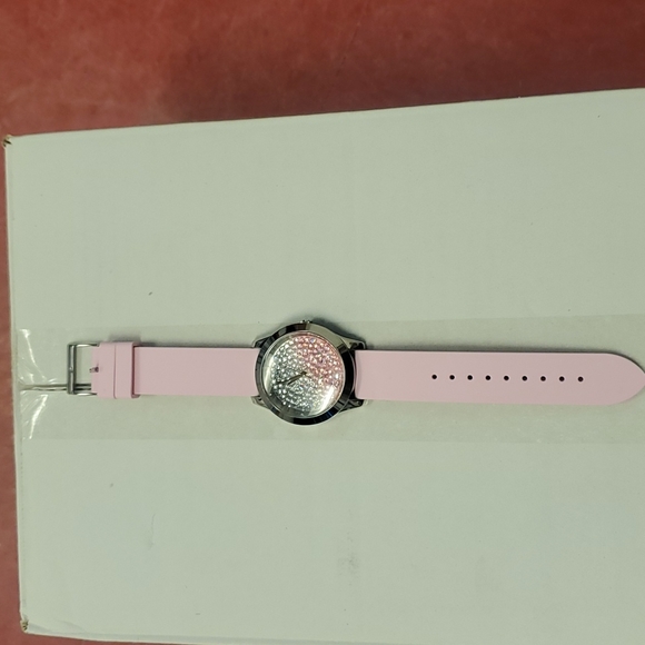 Guess Women's CRUSH Pink and Silver Stone Dial Watch - Picture 4 of 9